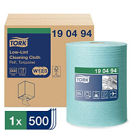 Нетканый протирочный материал Tork 190494 W1 голубой (180 метров в рулоне)