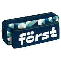 Пенал мягкий 2 в 1, 1 отделение, 205*80*40 Forst "Abstraction", съемная косметичка на липучке