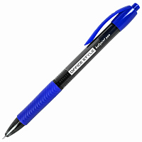 Ручка шариковая автоматическая с грипом BRAUBERG OFFICE STYLE, СИНЯЯ, игольчатый наконечник 0,7мм, линия 0,35мм, тонированный корпус, 144210 фото Ручка шариковая автоматическая с грипом BRAUBERG OFFICE STYLE, СИНЯЯ, игольчатый наконечник 0,7мм, линия 0,35мм, тонированный корпус, 144210