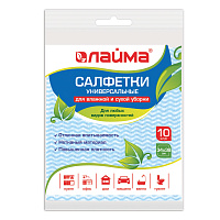 Салфетки ВИСКОЗНЫЕ универсальные MEGA, 34х38 см, КОМПЛЕКТ 10 шт., 50 г/м2, рисунок ВОЛНА, LAIMA, К4119, 605499 фото Салфетки ВИСКОЗНЫЕ универсальные MEGA, 34х38 см, КОМПЛЕКТ 10 шт., 50 г/м2, рисунок ВОЛНА, LAIMA, К4119, 605499