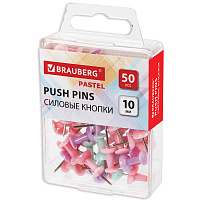 Силовые кнопки-гвоздики BRAUBERG PASTEL, пастельные цвета, 50 штук, 10 мм, 272758 фото Силовые кнопки-гвоздики BRAUBERG PASTEL, пастельные цвета, 50 штук, 10 мм, 272758