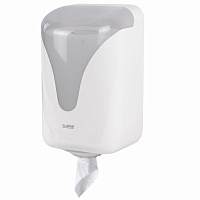 Диспенсер для полотенец с центральной вытяжкой EXTRA LAIMA PROFESSIONAL, (M1/M2), белый, ABS, 607766, 303210 фото Диспенсер для полотенец с центральной вытяжкой EXTRA LAIMA PROFESSIONAL, (M1/M2), белый, ABS, 607766, 303210