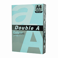 Бумага цветная DOUBLE A, А4, 80 г/м2, 500 л., пастель, голубая фото Бумага цветная DOUBLE A, А4, 80 г/м2, 500 л., пастель, голубая
