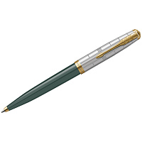 Ручка шариковая Parker "51 Forest Green GT" черная, 1,0мм, поворот., подарочная упаковка фото Ручка шариковая Parker "51 Forest Green GT" черная, 1,0мм, поворот., подарочная упаковка