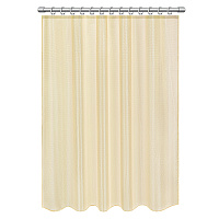 Шторка для ванной ПОЛИЭСТЕР, 180х180 см, кольца в комплекте, ЗОЛОТОЙ БРИЛЛИАНТ, PRIMILA (ПРИМИЛА), 700089