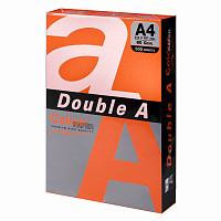 Бумага цветная DOUBLE A, А4, 80 г/м2, 500 л, интенсив, оранжевая фото Бумага цветная DOUBLE A, А4, 80 г/м2, 500 л, интенсив, оранжевая