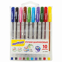 Ручки шариковые масляные ЮНЛАНДИЯ "КЛАССНАЯ", НАБОР 10 цветов, узел 0,7 мм, линия письма 0,35 мм, 143535 фото Ручки шариковые масляные ЮНЛАНДИЯ "КЛАССНАЯ", НАБОР 10 цветов, узел 0,7 мм, линия письма 0,35 мм, 143535