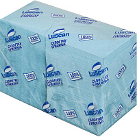 Салфетки бумажные Luscan Profi Pack 24х24 см голубое 1-слойные 400 штук в упаковке фото Салфетки бумажные Luscan Profi Pack 24х24 см голубое 1-слойные 400 штук в упаковке