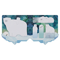 Флажки-закладки и самоклеящиеся блоки в наборе MESHU "Polar Bears", 20л*5 цветов, европодвес фото Флажки-закладки и самоклеящиеся блоки в наборе MESHU "Polar Bears", 20л*5 цветов, европодвес