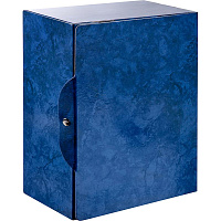 Короб архивный картон Attache на кнопке 250x150x323 мм синий до 1500 листов фото Короб архивный картон Attache на кнопке 250x150x323 мм синий до 1500 листов
