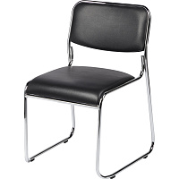 Стул офисный Easy Chair 802VP черный (искусственная кожа, металл) фото Стул офисный Easy Chair 802VP черный (искусственная кожа, металл)