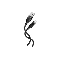 Кабель Smartbuy S72, USB - Lightning, для Apple, 2,4A output, 1м, черный фото Кабель Smartbuy S72, USB - Lightning, для Apple, 2,4A output, 1м, черный
