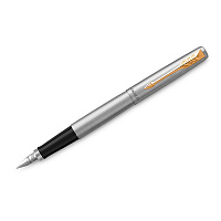 Ручка перьевая Jotter FP Stainless steel CT цвет чернил синий, цвет корпуса серебристый (артикул производителя 2030948) фото Ручка перьевая Jotter FP Stainless steel CT цвет чернил синий, цвет корпуса серебристый (артикул производителя 2030948)