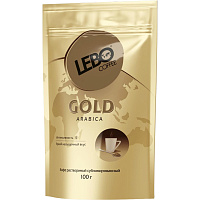 Кофе растворимый сублимированный Lebo Gold 100 г (пакет) фото Кофе растворимый сублимированный Lebo Gold 100 г (пакет)