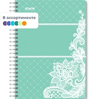 Бизнес-тетрадь Attache Selection Амели А5 60 листов в клетку на спирали (150х210 мм)