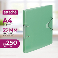 Папка на 2-х кольцах Attache Rainbow Style 35 мм зеленая до 250 листов фото Папка на 2-х кольцах Attache Rainbow Style 35 мм зеленая до 250 листов