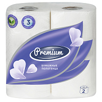 Полотенца бумажные в рулонах OfficeClean "Premium", 3-слойные, 11м/рул., тиснение, белые, 2шт. фото Полотенца бумажные в рулонах OfficeClean "Premium", 3-слойные, 11м/рул., тиснение, белые, 2шт.