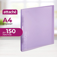 Скоросшиватель пластиковый с пружинным механизмом Attache Rainbow Style А4 до 150 листов фиолетовый (толщина обложки 0.45 мм) фото Скоросшиватель пластиковый с пружинным механизмом Attache Rainbow Style А4 до 150 листов фиолетовый (толщина обложки 0.45 мм)