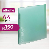 Скоросшиватель пластиковый с пружинным механизмом Attache Rainbow Style А4 до 150 листов зеленый (толщина обложки 0.45 мм) фото Скоросшиватель пластиковый с пружинным механизмом Attache Rainbow Style А4 до 150 листов зеленый (толщина обложки 0.45 мм)