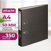 Папка-регистратор Attache Colored 50 мм черная бумага фото Папка-регистратор Attache Colored 50 мм черная бумага
