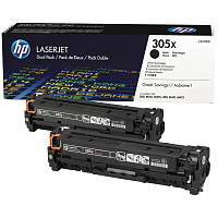 Картридж лазерный HP 305X CE410XD черный оригинальный (двойная упаковка) фото Картридж лазерный HP 305X CE410XD черный оригинальный (двойная упаковка)