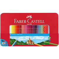 Карандаши цветные Faber-Castell 62 карандаша 60 цветов шестигранные фото Карандаши цветные Faber-Castell 62 карандаша 60 цветов шестигранные