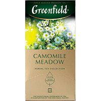 Чай травяной Greenfield Camomile Meadow 25 пакетиков фото Чай травяной Greenfield Camomile Meadow 25 пакетиков