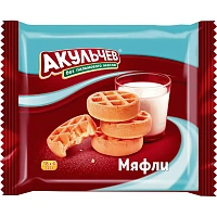 Вафли Мяфли Акульчев 125 г фото Вафли Мяфли Акульчев 125 г