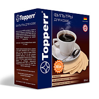 Фильтр TOPPERR №4 для кофеварок, бумажный, неотбеленный, 200 штук, 3046 фото Фильтр TOPPERR №4 для кофеварок, бумажный, неотбеленный, 200 штук, 3046