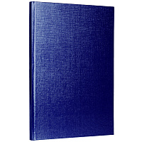 Блокнот А5 167х216 мм, 80 л., твёрдый, бумвинил "METALLIC", клетка, блок 5 цв., HATBER, синий, 084780, 80ББ5В1