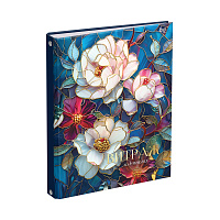 Тетрадь на кольцах А5, 120л., BG "Витраж", глянцевая ламинация, тиснение фольгой фото Тетрадь на кольцах А5, 120л., BG "Витраж", глянцевая ламинация, тиснение фольгой