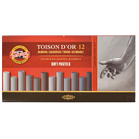 Пастель сухая Koh-I-Noor Toison Dor Soft 8522 круглая 12 цветов фото Пастель сухая Koh-I-Noor Toison Dor Soft 8522 круглая 12 цветов
