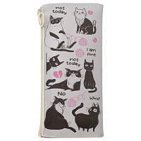 Пенал мягкий 200*100 MESHU "Cats", искусственная кожа