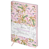 Ежедневник недатированный, А5, 136л., кожзам, Greenwich Line "Belles Fleurs. Willow", тон. блок, цветной срез фото Ежедневник недатированный, А5, 136л., кожзам, Greenwich Line "Belles Fleurs. Willow", тон. блок, цветной срез