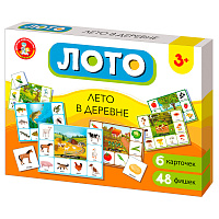 Игра настольная Лото Десятое королевство "Лето в деревне" (большое), картонная коробка фото Игра настольная Лото Десятое королевство "Лето в деревне" (большое), картонная коробка