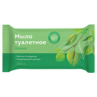 Мыло туалетное OfficeClean "Банное", флоу-пак, 200г. фото Мыло туалетное OfficeClean "Банное", флоу-пак, 200г.