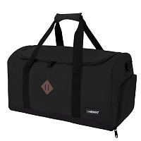 Сумка спортивная HEIKKI MOVE RENOWNED (ХЕЙКИ), отделение для обуви, черная, 28x51x26 см, 273909