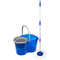 Набор для уборки OfficeClean Professional ведро 5л с отжимом, самоотж. швабра с круг. насадкой (2шт) фото Набор для уборки OfficeClean Professional ведро 5л с отжимом, самоотж. швабра с круг. насадкой (2шт)