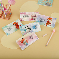 Конверт для денег MESHU "Cute pets", 85*164мм, глянц. ламинация, 5 дизайнов фото Конверт для денег MESHU "Cute pets", 85*164мм, глянц. ламинация, 5 дизайнов