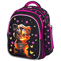 Рюкзак BRAUBERG KIDS MIND с пеналом в комплекте, 2 отделения, "Tiger Cub", 40х28х18 см, 273175 фото Рюкзак BRAUBERG KIDS MIND с пеналом в комплекте, 2 отделения, "Tiger Cub", 40х28х18 см, 273175