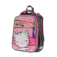 Ранец Berlingo Expert "Cat Hugs" 37*28*16см, 2 отделения, 2 кармана, анатомическая спинка фото Ранец Berlingo Expert "Cat Hugs" 37*28*16см, 2 отделения, 2 кармана, анатомическая спинка