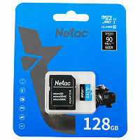 Карта памяти microSDXC 128 ГБ, NETAC P500 Standard, UHS-I U3, 128 Мб/с, (class 10), NT02P500PRO-128G-S фото Карта памяти microSDXC 128 ГБ, NETAC P500 Standard, UHS-I U3, 128 Мб/с, (class 10), NT02P500PRO-128G-S