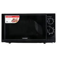 Микроволновая печь SONNEN MW2070BL-6M, 20 л, 700 Вт, таймер, механическое управление, кнопка, черная, 454984 фото Микроволновая печь SONNEN MW2070BL-6M, 20 л, 700 Вт, таймер, механическое управление, кнопка, черная, 454984
