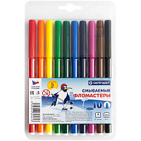 Фломастеры Centropen "Washable", 10цв., смываемые, блистер фото Фломастеры Centropen "Washable", 10цв., смываемые, блистер