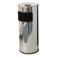 Урна-пепельница уличная Титан N 54 30 л хромированная сталь (60x25x25 см) фото Урна-пепельница уличная Титан N 54 30 л хромированная сталь (60x25x25 см)