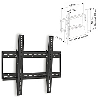 Кронштейн-крепление для ТВ настенный LPS31-50, VESA75-400/400, 26-42", 1 ст. свободы, до 75 кг фото Кронштейн-крепление для ТВ настенный LPS31-50, VESA75-400/400, 26-42", 1 ст. свободы, до 75 кг