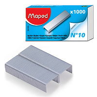 Скобы для степлера Maped №10 с цинковым покрытием (1000 штук в упаковке, 324105) фото Скобы для степлера Maped №10 с цинковым покрытием (1000 штук в упаковке, 324105)