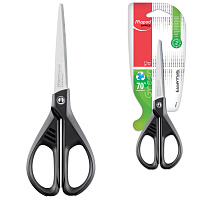 Ножницы 170 мм Maped Essentials Green с пластиковыми симметричными ручками черного цвета 468010 фото Ножницы 170 мм Maped Essentials Green с пластиковыми симметричными ручками черного цвета 468010