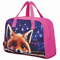 Сумка для занятий BRAUBERG с ручками, 35x25x15 см, "Cute fox", 272379 фото Сумка для занятий BRAUBERG с ручками, 35x25x15 см, "Cute fox", 272379