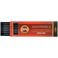 Грифели для цанговых карандашей Koh-I-Noor "Gioconda", В, 5,6мм, 6шт., круглый, пластик. коробка фото Грифели для цанговых карандашей Koh-I-Noor "Gioconda", В, 5,6мм, 6шт., круглый, пластик. коробка